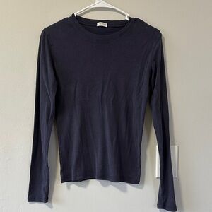 Brandy Melville Navy Long Sleeve Shirt